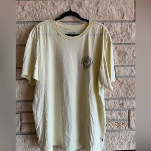 Billabong Light Yellow Men's Short Sleeve Tee XL